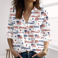 Ladies' 250Th Anniversary Celebration Collar Shirt