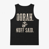 OORAH Nuff Said Tank Top – Marine Pride Back Print