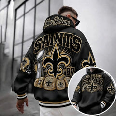 Rugby-print Hoodie