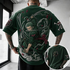Unisex Anime-Style Retro Oversized T-Shirt