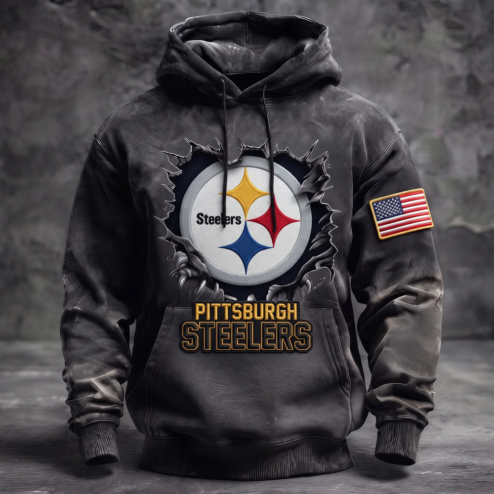 Men's Pittsburgh Steelers Football Team Jersey Fans Hoodie