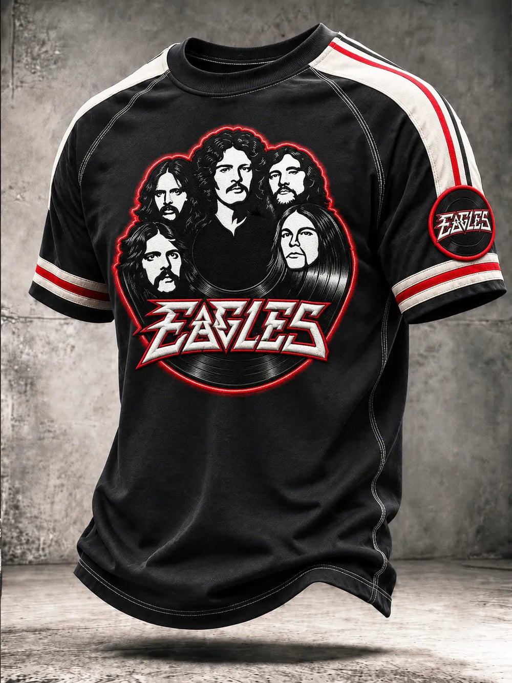 Men's Music Print T‐Shirt