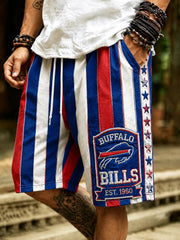 Men's Retro Striped Game Day Shorts