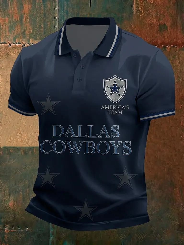 Men's Football Short-Sleeve Polo Shirt