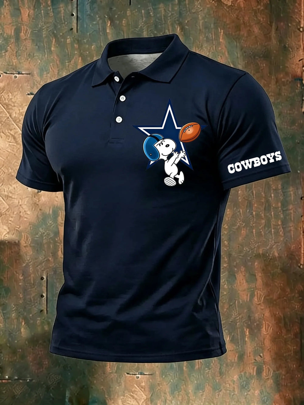 Men's Football Short-Sleeve Polo Shirt