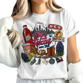 "She's From Texas I Can Tell" Unisex Cuffed-sleeve Texas Residents T-shirt