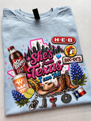 She's From Texas I Can Tell Unisex Travel T-shirt