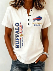 Women's Football Print Shirt