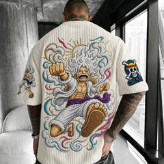 Unisex Anime-Style Retro Oversized T-Shirt