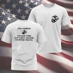 USMC "I'm Never Wrong" T-Shirt