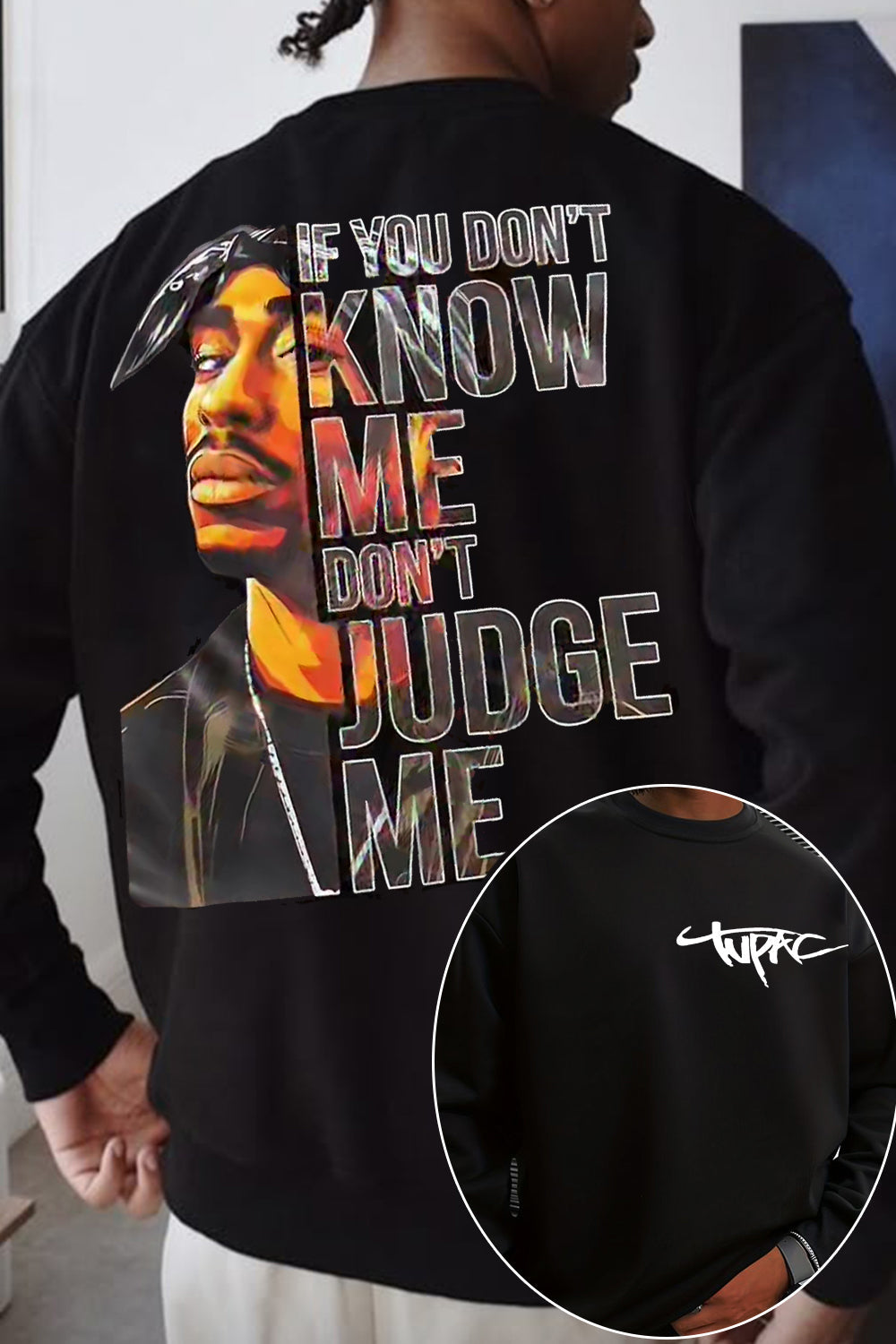 Tupac Goat Of Hiphop Sweatshirt