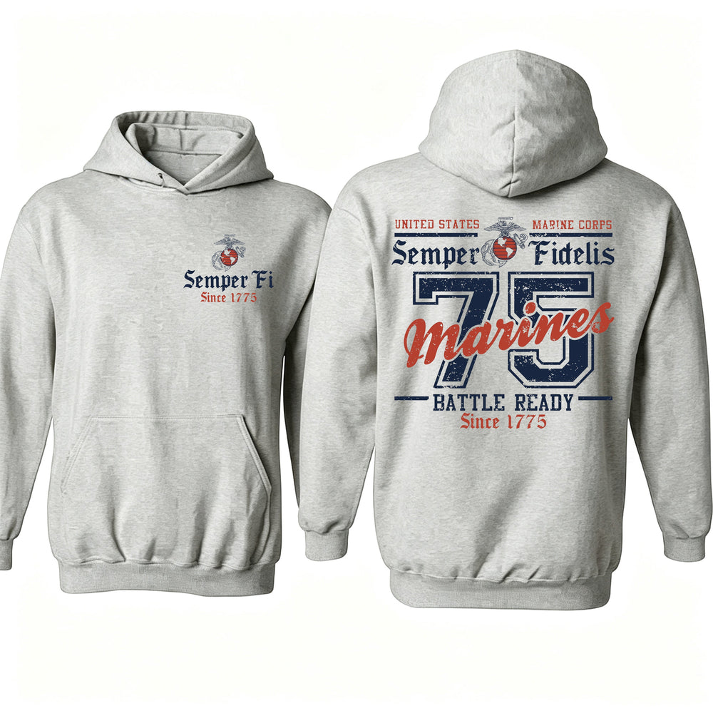 USMC Battle Ready '75 Hoodie