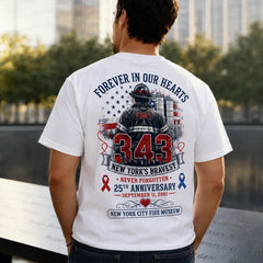 Retro Commemorative Letter Men Short Sleeve