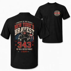 Distressed Tribute Figure Print Men Tee