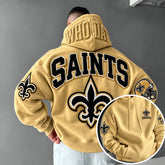 Rugby-print Hoodie