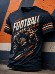 Men's Football Gameday Gift For Football Fans Casual Tee