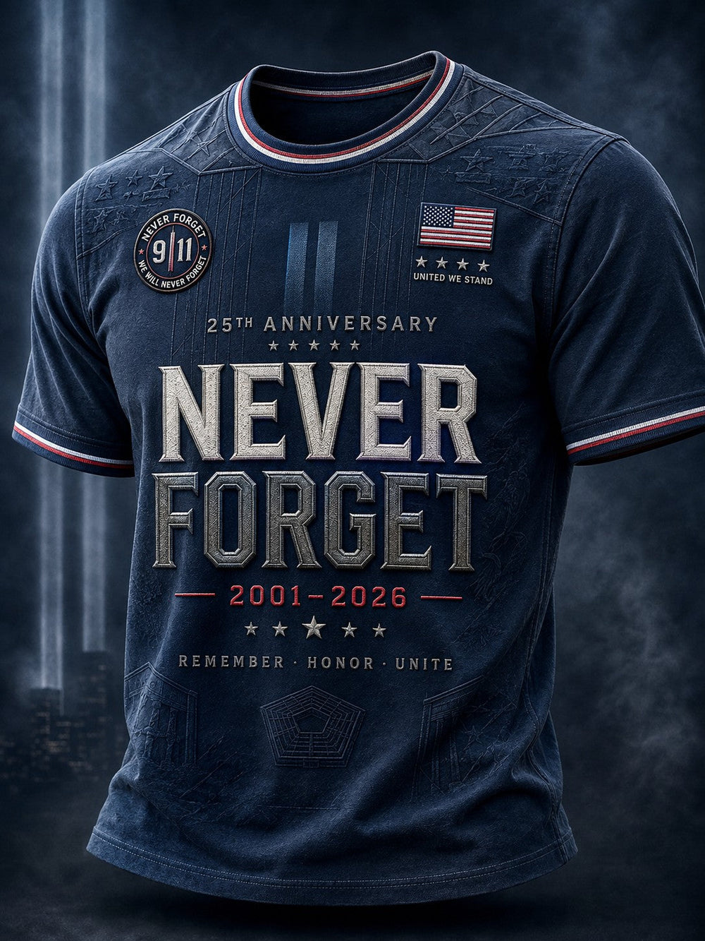 Men's 9.11 Never Forget Printed T-shirt