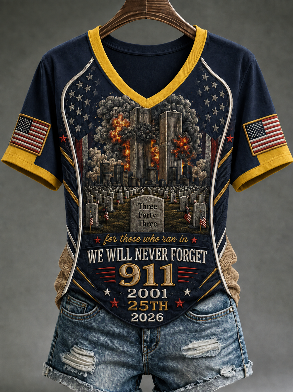 Women's We Will Never Forget 9 11 September 11 T-shirt