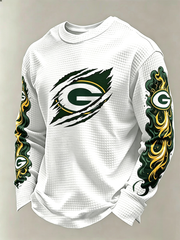 G Logo Graphic Long Sleeve Waffle Shirt