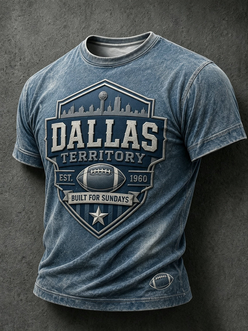 Men's Football Lovers Printed Casual Tops
