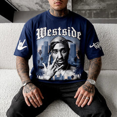 Unisex West Coast Legend Print Short-Sleeve T-Shirt