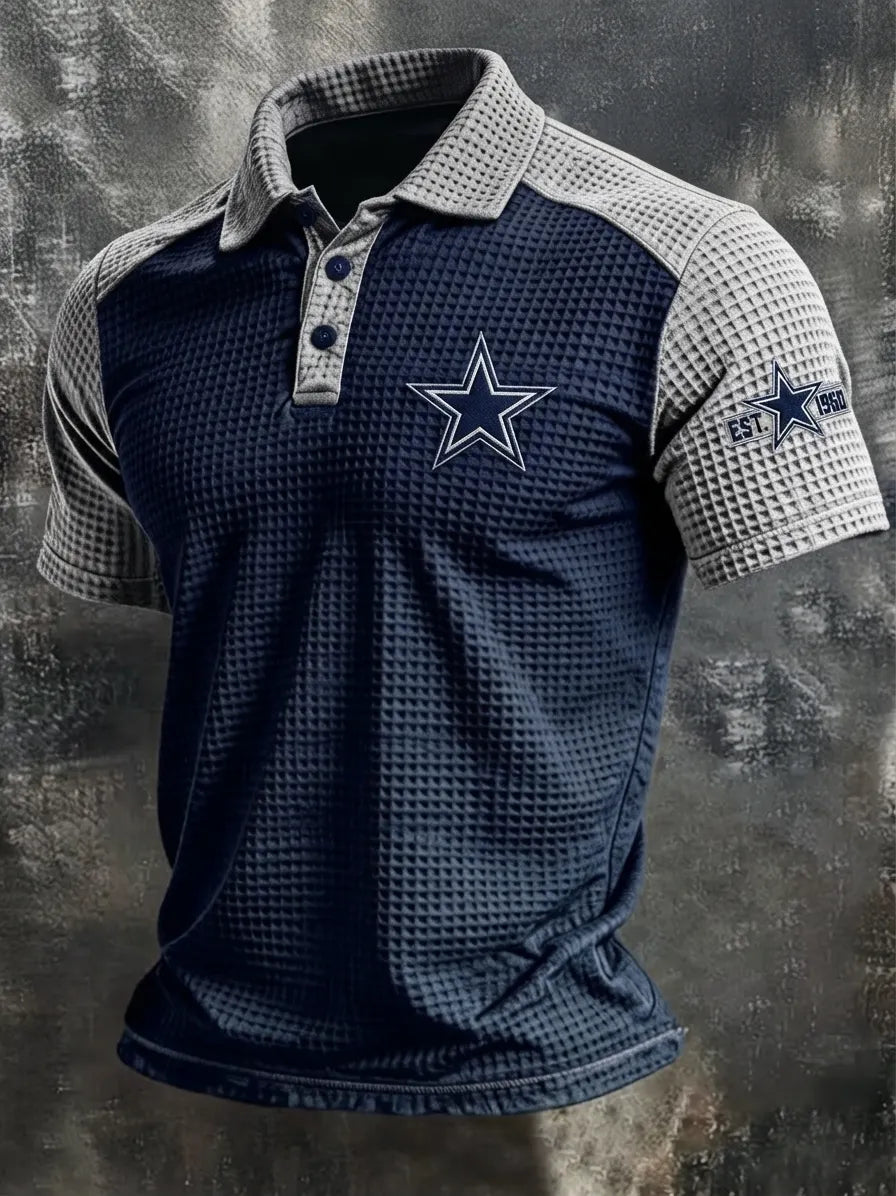 Men's Dallas Football Print Polo Shirt