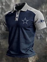 Men's Dallas Football Print Polo Shirt