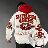 Rugby-print Hoodie