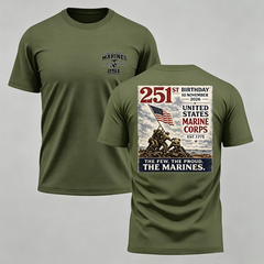 Men's USMC 251st Birthday Short Sleeve T-Shirt