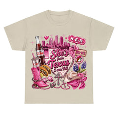 She's From Texas I Can Tell Western Cowgirl T-shirt Texas Lover Gift