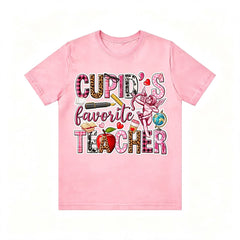 Retro Western Cowgirl Cupid's Favorite Teacher Valentine Tee