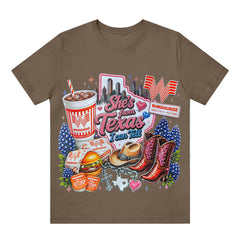 "She's From Texas I Can Tell" Texas T-shirt