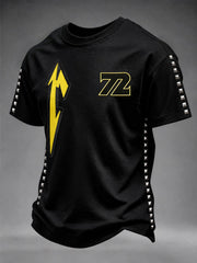 Men's Short-Sleeve T-Shirt with Music Tour Print
