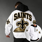Rugby-print Hoodie