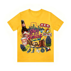 "She's From Texas I Can Tell" Unisex T-shirt
