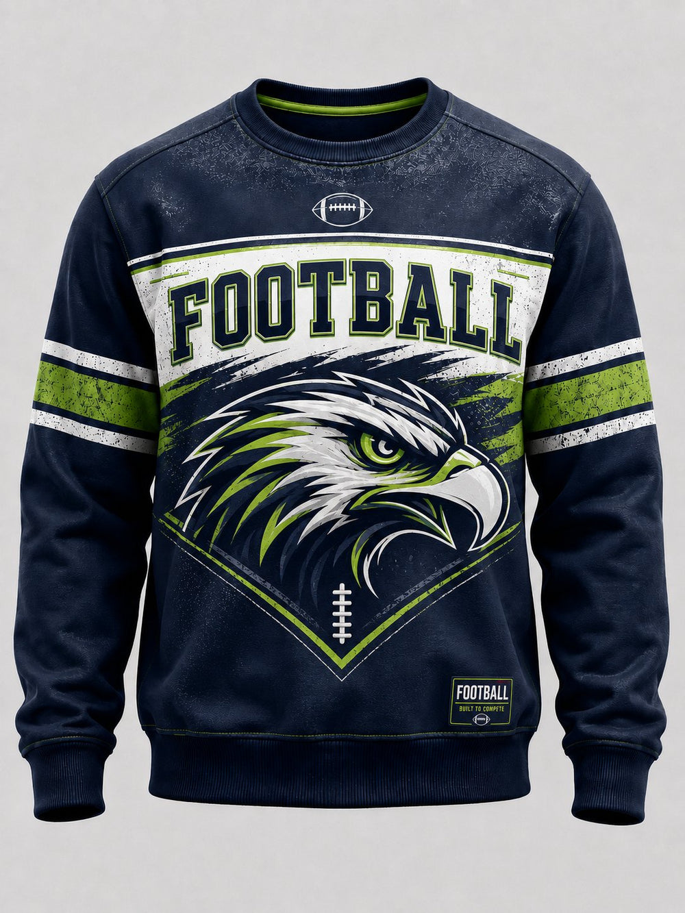 Men's American Football Fan Memorial Print Sweatshirt