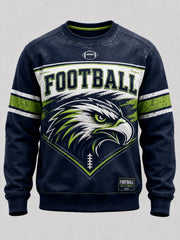 Men's American Football Fan Memorial Print Sweatshirt