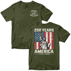 America 250th Birthday Statue of Liberty T-Shirt