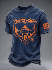 Men's Legendary Head Coach Casual Art Printed T-shirt