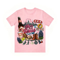"She's From Texas I Can Tell" Unisex T-shirt