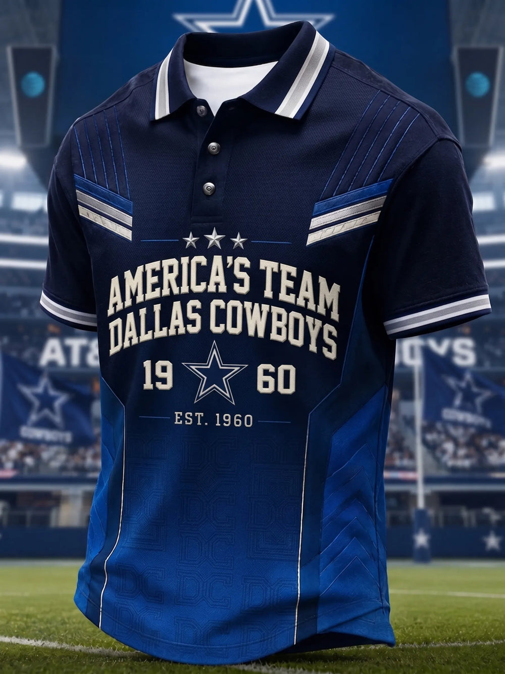 Men's Football Short-Sleeve Polo Shirt