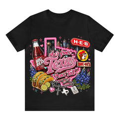 She's From Texas I Can Tell Unisex Travel T-shirt