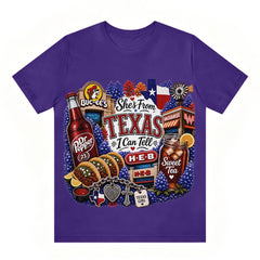 "She's From Texas I Can Tell" Texas T-shirt