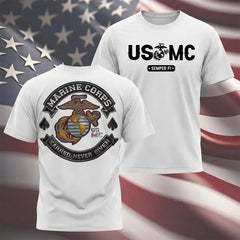 USMC- Soft Cotton Poly Blend Tee