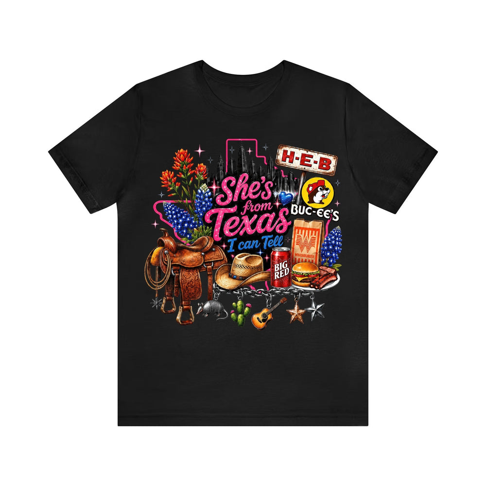 She's from Texas I Can Tell State Pride Girls T-Shirt