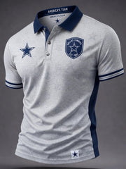 Men's Football Short-Sleeve Polo Shirt