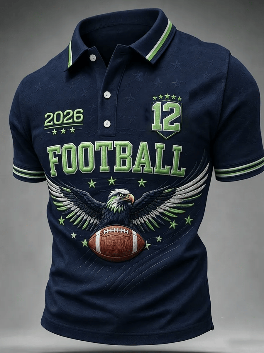 Men's Retro Football Printing T-Shirts