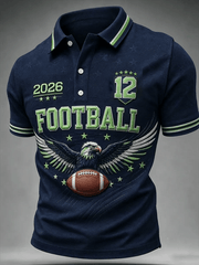 Men's Retro Football Printing T-Shirts