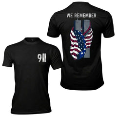 9/11 We Remember Twin Towers Tee - Patriotic Never Forget Shirt