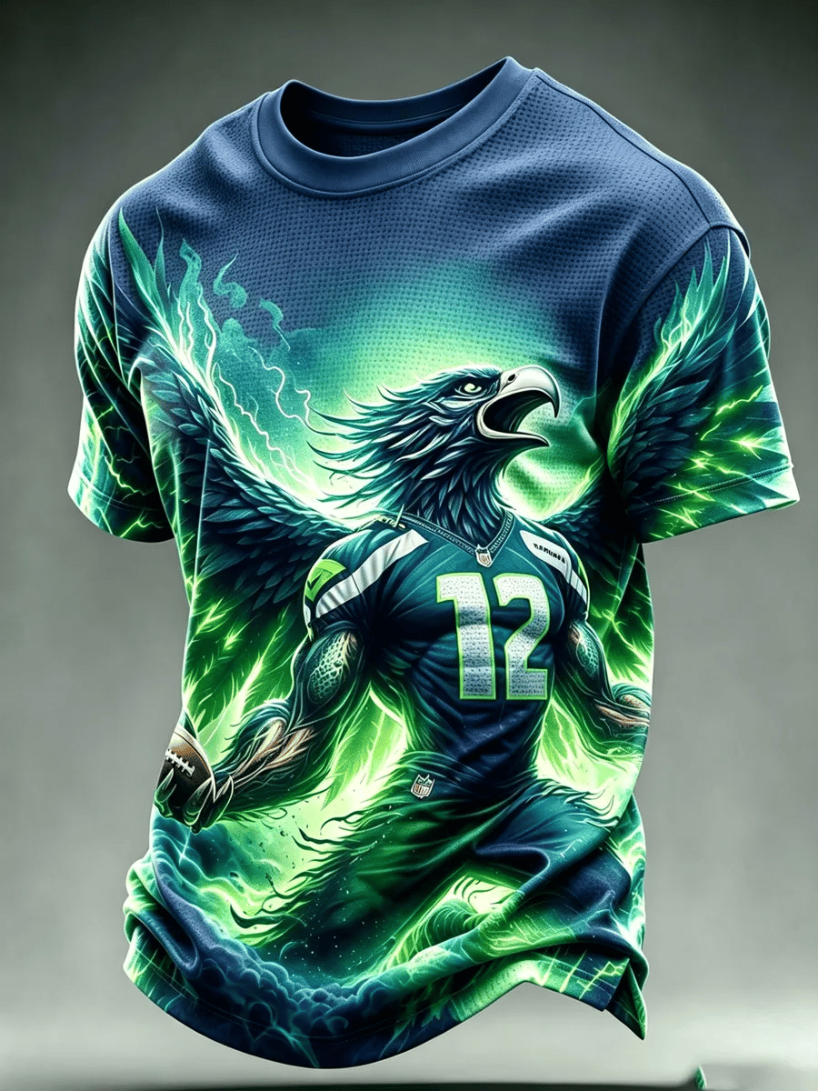 Men's Retro Football Printing T-Shirts